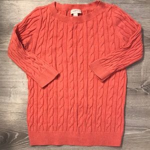 Loft salmon/peach sweater